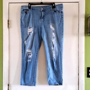 Jennifer Lopez Distressed Jeans